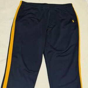 Ralph Lauren Polo Men's Performance Side Stripe Drawstring Sweatpants -Navy -XXL
